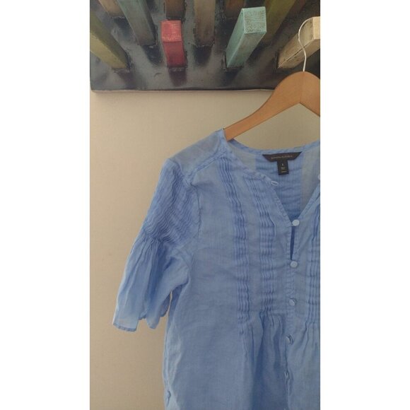 Banana Republic Ramie Pintuck Dress - Picture 4 of 10